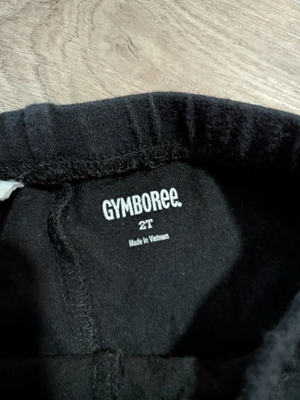 Gymboree Girls 2T Black Leggings Cat Knee Patch Discontinued